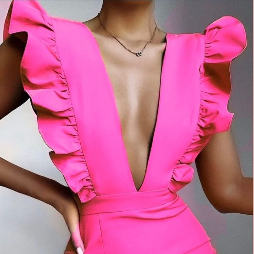 Pink Bardot dress